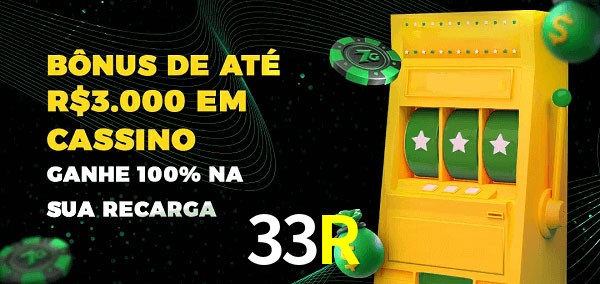 33R melhor bônus de depósito